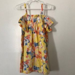 Janie And Jack Floral Cold Shoulder Dress